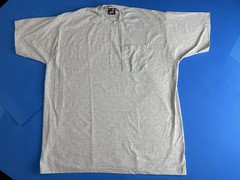 Vtg 1980s 1990s Fruit Of The Loom Best Made In USA Blank Grey T-Shirt 2XL NEW