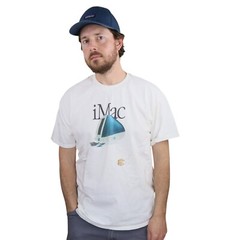 Vtg Apple iMac Computer Think Different T Shirt Mens XL L Retro 90s Y2K White