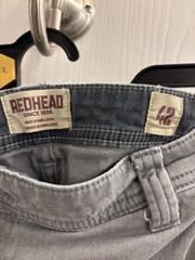 RedHead Men&rsquo;s Gray Solid Cargo Shorts Cotton Canvas Flat Front