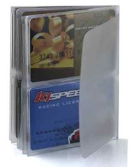 2 Plastic Replacement Insert Picture Card Holder For Wallet 3 5/8 x 5&Prime;