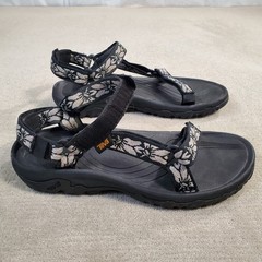 Teva Hurricane 4 Sport Hiking Sandals Womens 11 Black Triton Griffin 1093378