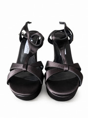 Black Platform High Heel Sandals Size 36 New Without Tags