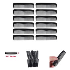 Unbreakable Hair Comb Pack of 12 Dual-Bristle Styling Comb 5 Inch for All Hair