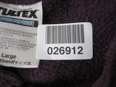 Vintage Tultex Sweatshirt Adult Large L Purple Henley Fleece 90s Sweater Casual