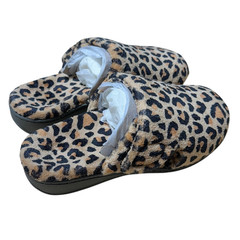 Vionic Gemma Orthaheel Orthotic Slipper Leopard Print Women&rsquo;s Sz 8 New in Box