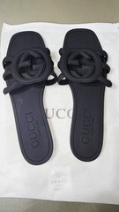 Gucci Women’s Black Rubber Slides Size 10 (GRADE A) Brand New With Box.