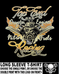 Hard Core Top End Drag Racing Engines Supercharger Blower Horsepower T-shirt 627