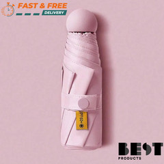 Capsule Sun Umbrella Sunscreen UV Protect Sun & Rain Compact Portable Umbrella