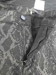 Aria Flare Jean Black Python Classic THE NOLI SHOP