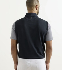 Peter Millar Men&rsquo;s Solid Zip Vest Stand-Up Collar Sleeveless Short