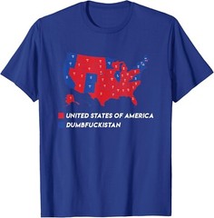 Election Map 2024 United States Of America Dumbfuckistan T-Shirt