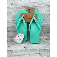 Archies High Arch Support Flip Flops Mint Green Mens 10 Womens 11 Thong Sandals