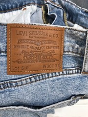 Levi&rsquo;s 510 Jeans Mens 30×30 Slim Stone Washed Blue Straight Cotton Blend NWOT