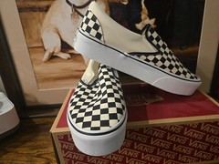 Vans Classic Slip-On Stackform Checkerboard N0A7Q5RTYQ Shoes Men&rsquo;s Size 11 NEW