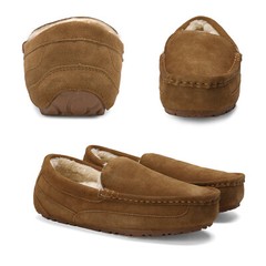 Men&rsquo;s House Shoe Fur Indoor Outdoor Anti-Slip Moccasin Slippers Loafers Shoes