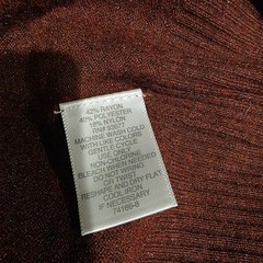Liz Claiborne Rust Solid Knit Open Front Cardigan Sweater Women XL Pockets