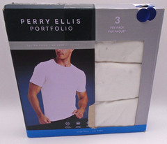 NEW MEN&rsquo;S « PERRY ELLIS PORTFOLIO 3 PACK COTTON BLEND CREW NECK T SHIRTS » Choose!