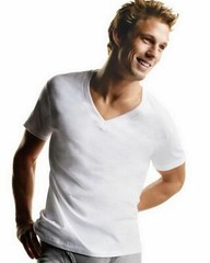 Hanes Men&rsquo;s TAGLESS V-Neck Undershirt 6-Pack-777VP6