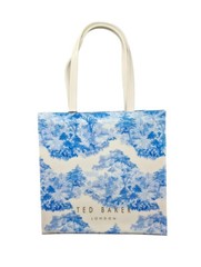 Ted Baker Womens Large Roxicon Romantic Printed Icon Bag in White, White NWT