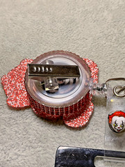 Horror Pennywise IT Retractable Badge Reel With Badge Buddy Alligator Clip ID