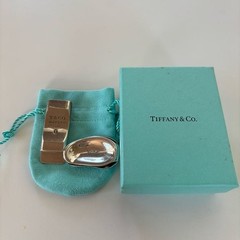 Tiffany & Co. Sterling Silver 925 Money Clip With Pouch Vintage
