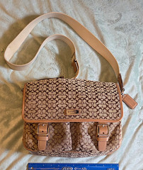 Coach Signature Jacquard Messenger Bag