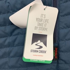 NEW Storm Creek Men&rsquo;s Insulated Full Zip Quilted Vest Navy Blue • XL
