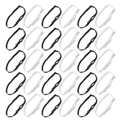 40 Pcs Bow Tie Extension for Men Elastic Strap Adjustable Adjuster
