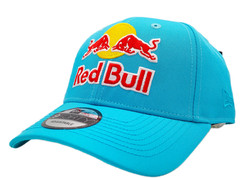 R- Turquoise Red Bull Canvas Baseball Cap. Racing. F1. MotoGP. Supercross