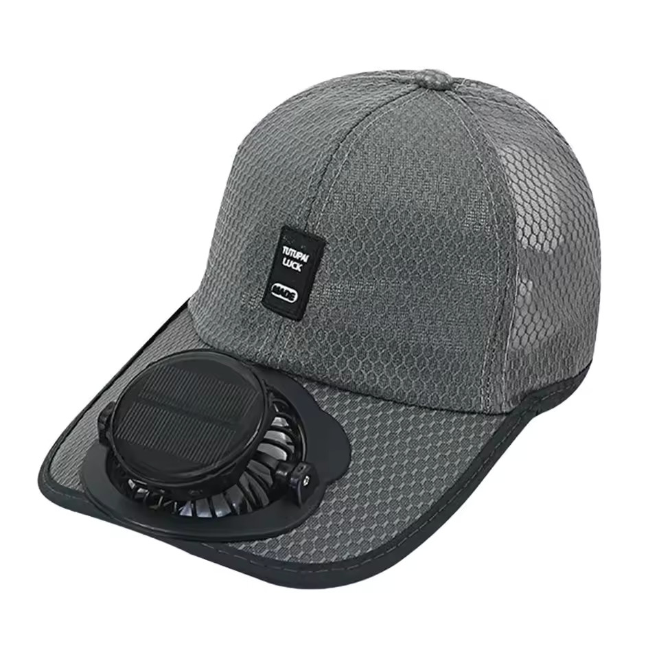 Outdoor Solar Fan Cap With USB Charging – 3-Speed Cooling Hat For Fishing Beach