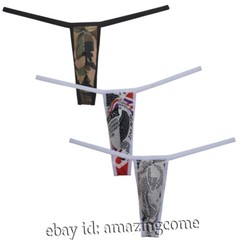 Men&rsquo;s Micro G-String Thong Spandex Underwear Less Extreme Coverage Shorts T-back