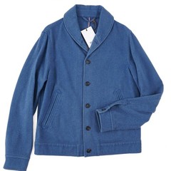 Manto F/W 25-26 Blue Garment-Dyed Soft Flannel Cashmere Jacket M (Eu 50) NWT