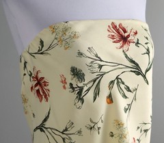 ANTHROPOLOGIE NWT $78 Strapless Wave Floral Tube Top in Ivory Size Medium