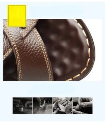 Summer Men Leather Sandals Genuine Leather Non-slip Men Shoes Slippers