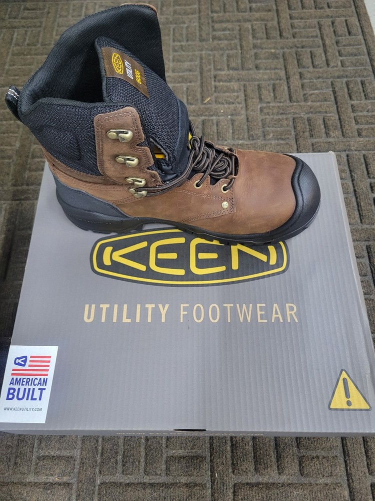 Keen 8&Prime; Safety Toe Insulated Work Boot Size 11.5EE