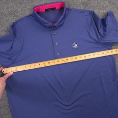 Greyson Essex County Club Polo Shirt Mens XL Blue Striped Performance Golf
