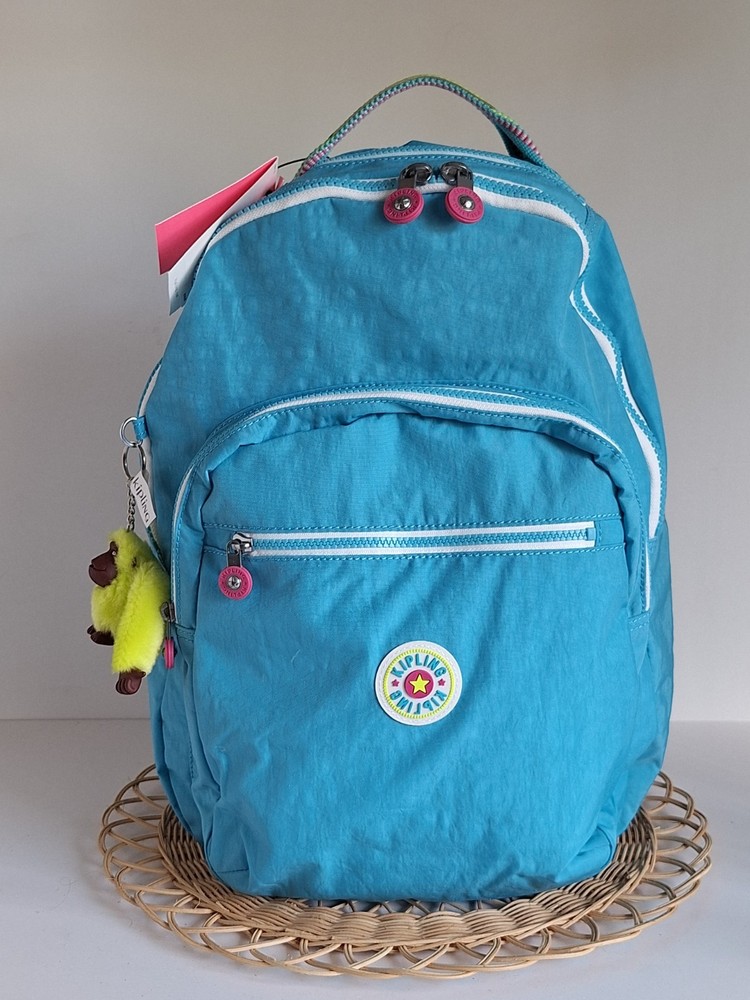 NWT Kipling Seoul Extra Large 17&Prime; Backpack, Fresh Aqua Turquoise
