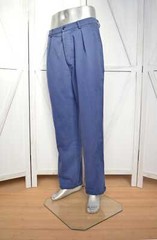 French Work Pants Trousers Indigo Blue Herringbone – 28 30 32 34 36