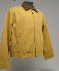 Levi&rsquo;s Men&rsquo;s Workwear Jacket Tan Ripstop Corduroy Collar Full Zip Size M