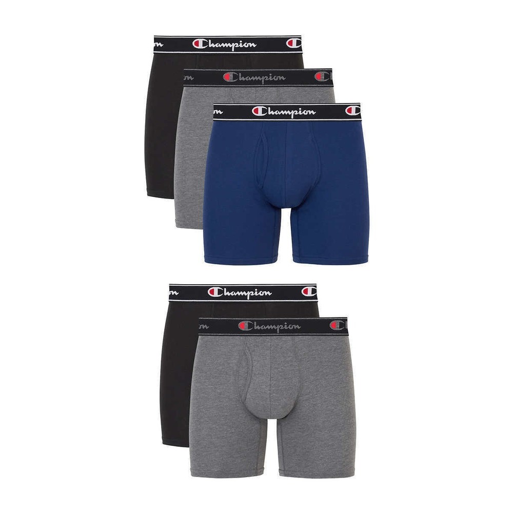 Champion Elite Men&rsquo;s 2 or 5 Boxer Briefs Everyday Fit New Free Shipping