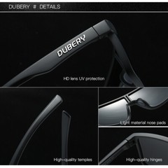 DUBERY Men Women Polarized Sport Sunglasses Siamese Lens Windproof Goggles New
