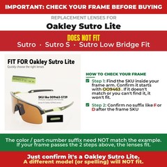 Walleva Titanium Polarized Replacement Lenses For Oakley Sutro Lite OO9463