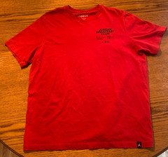 Jordan Breakfast Club T-Shirt Men&rsquo;s XL Red Black Graphic Tee Used