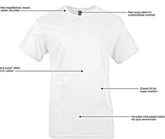 Gildan (3-pack) White Solid Ultra/Heavy Cotton Short Sleeve Blank T-Shirt S-XXL