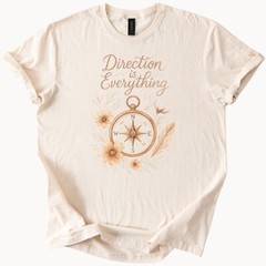 Compass Direction Graphic Tee Wanderlust Adventure Shirt