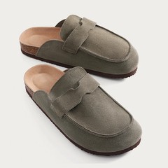 Smile PoP Cork Suede Clogs Slippers For Women Men Clogs Shoes Classic Cork