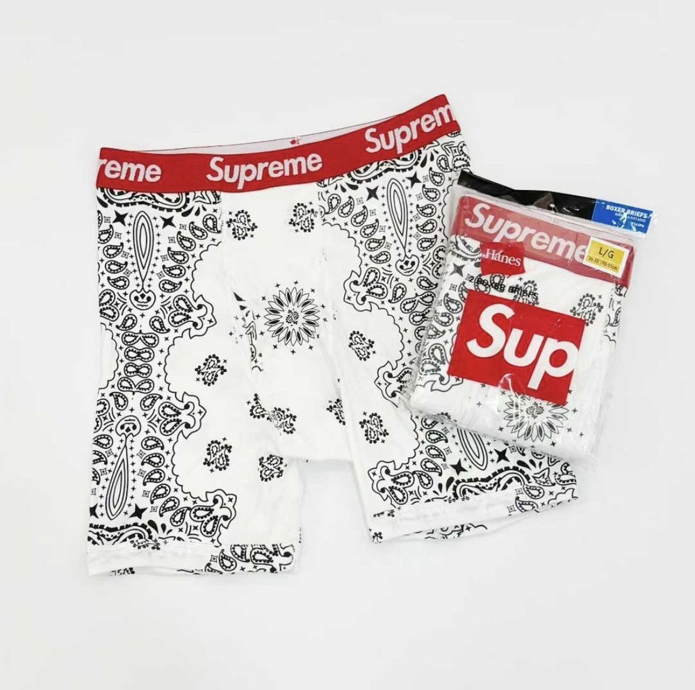Hanes Men&rsquo;s Cotton Boxer Brief Underwear all sizes bandanna version