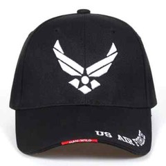 U.S. AIR FORCE LOGO BASEBALL CAP. CLASSIC LOOK. EMBROIDERED, ADJUSTABLE, NEW.