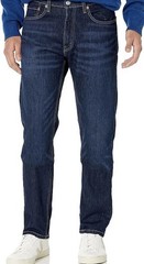 Levis Men&rsquo;s 505 Regular Fit Jeans (Stretch) Dark Stonewash 36W X 30L NEW SEALED!