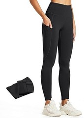 ZUTY Fleece Lined Leggings Women Water Resistant Winter Thermal Insulated High
